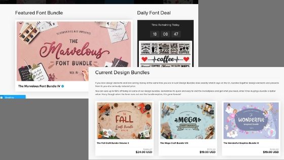 Fontbundles.net offers free and paid graphics for bloggers and business owners to use for personal and commercial use. 